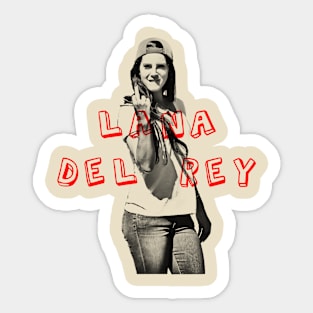 lana del rey visual art Sticker